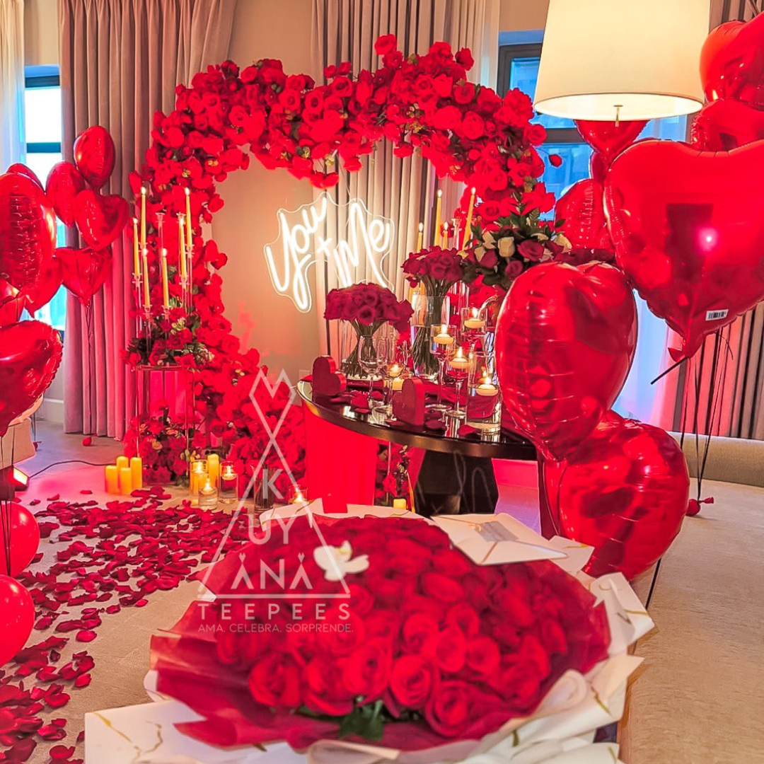 SORPRESA ROMÁNTICA - GLOBOS Y AMOR - 3